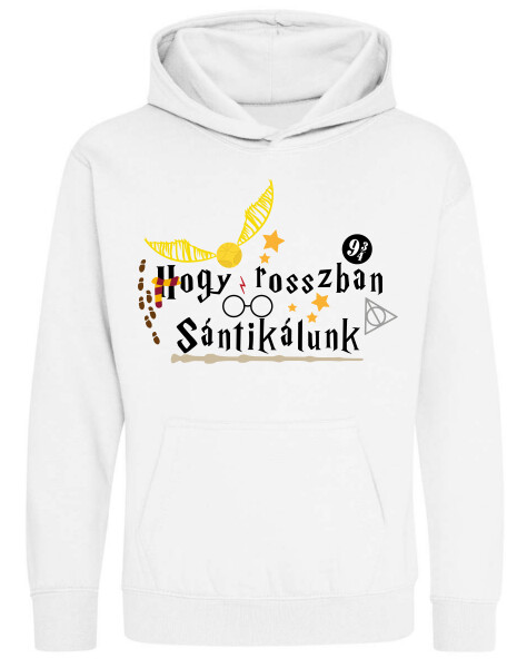 Kapucnis belebújós gyerek pulóver