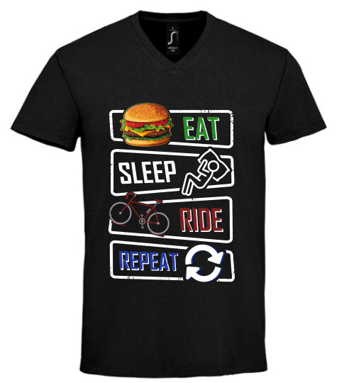 Unisex V nyakú póló