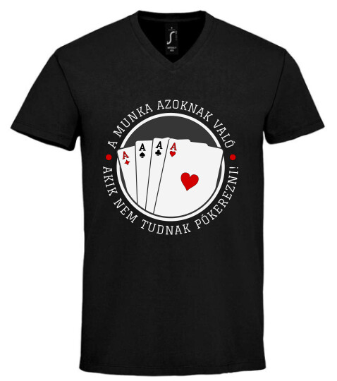 Unisex V nyakú póló