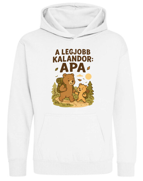 Kapucnis belebújós gyerek pulóver