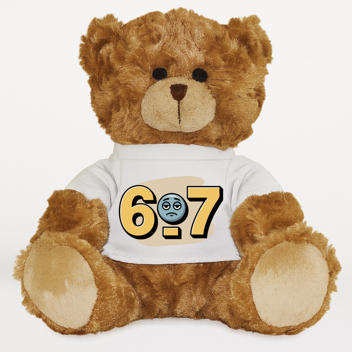 Plüssmaci egyedi pólóval