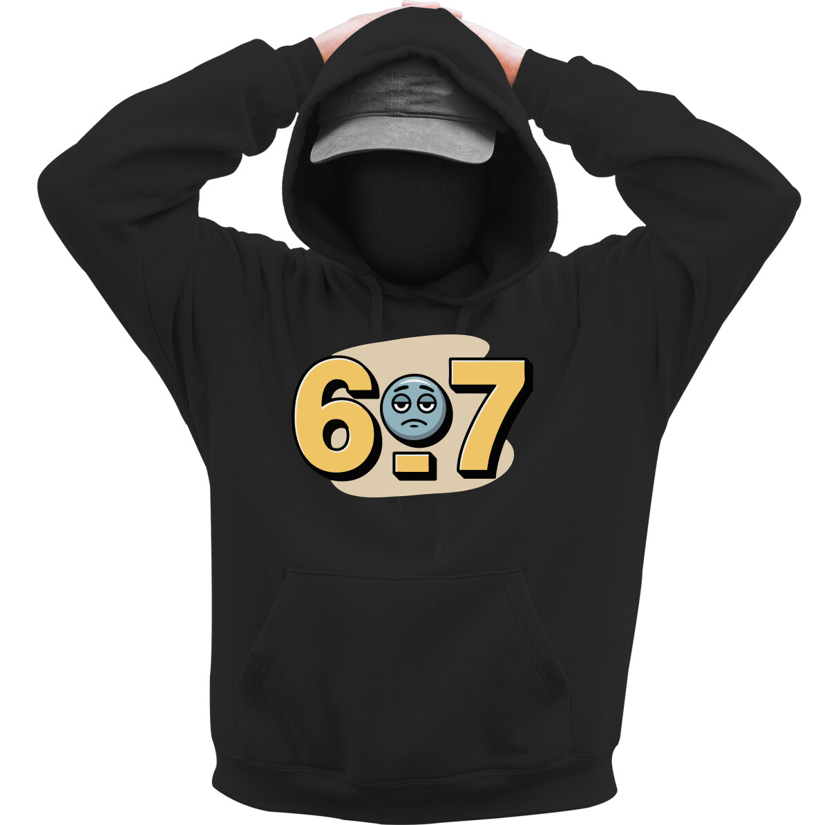 Kapucnis belebújós pulóver