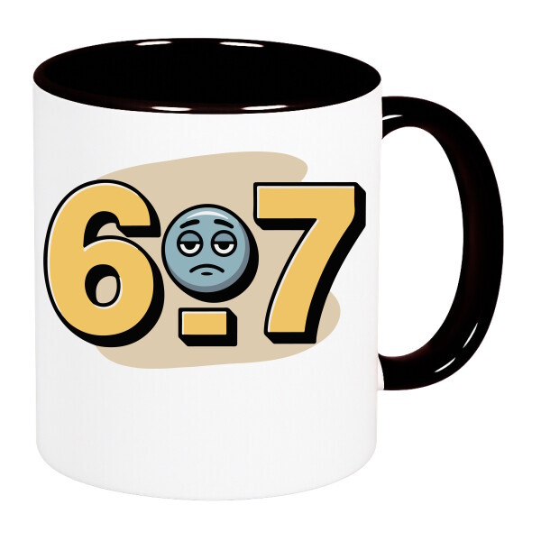 Színes fülű és belsejű bögre