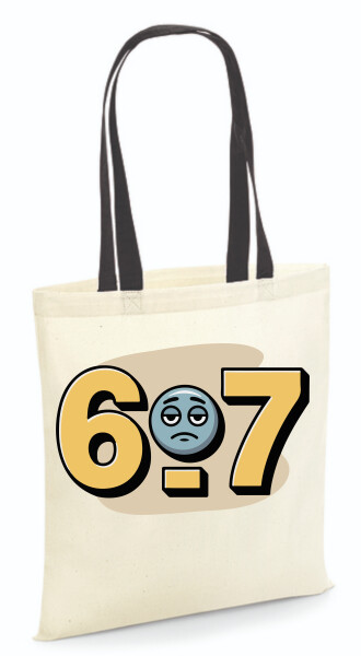 Vászontáska - színes fülű 