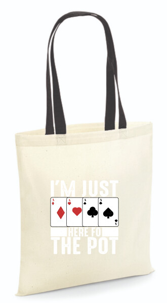 Vászontáska - színes fülű 