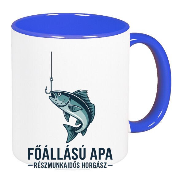 Színes fülű és belsejű bögre