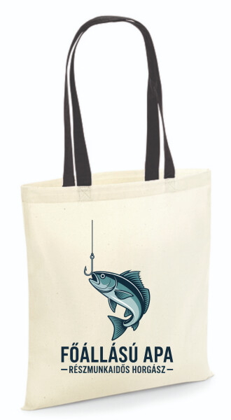 Vászontáska - színes fülű 