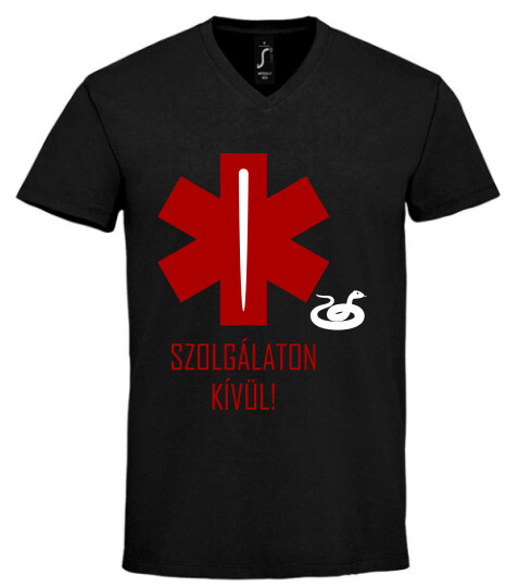 Unisex V nyakú póló
