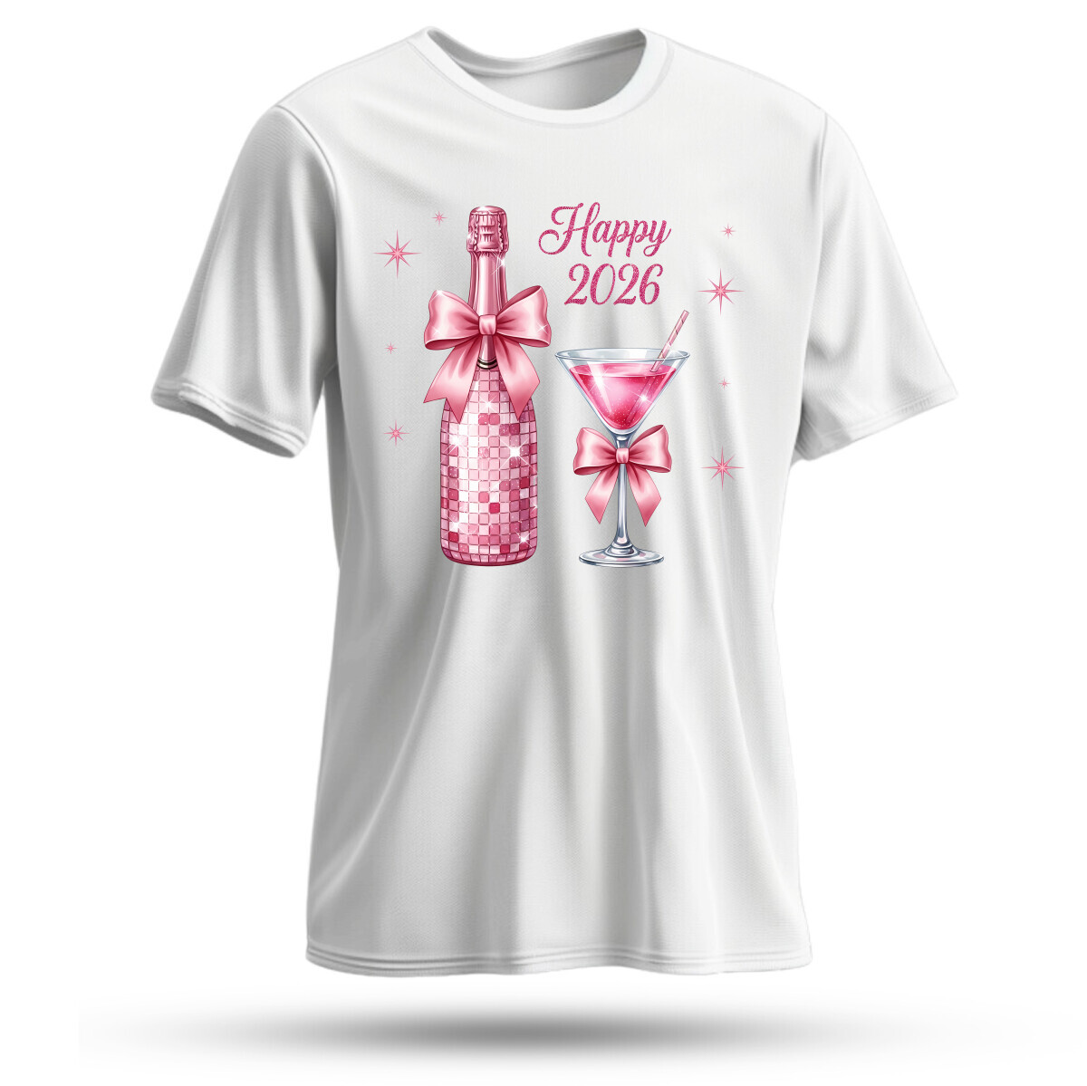 Pink champagne New Year