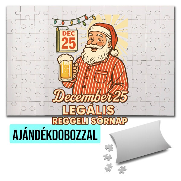Puzzle - kirakó ajándékdobozzal