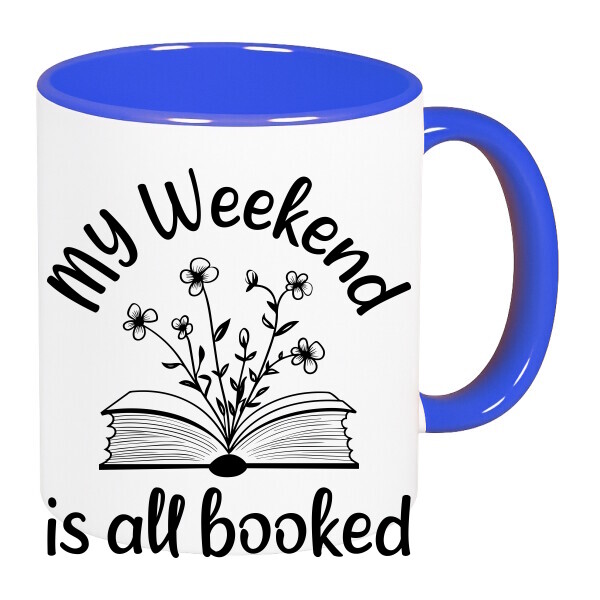 Színes fülű és belsejű bögre