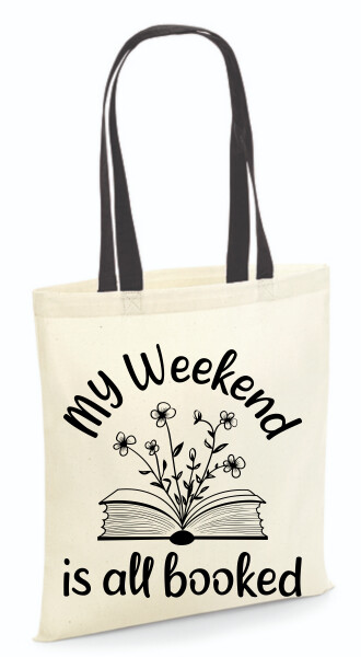 Vászontáska - színes fülű 