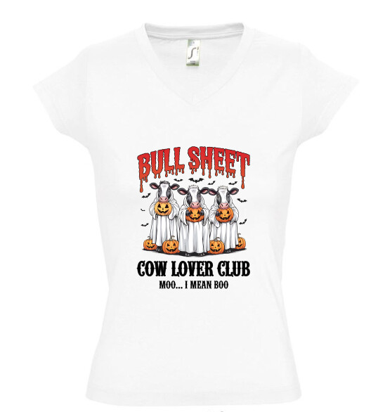 Női V nyakú póló