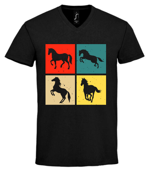 Unisex V nyakú póló