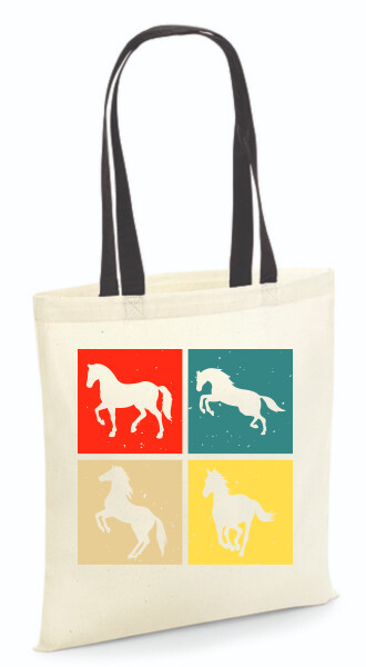 Vászontáska - színes fülű 