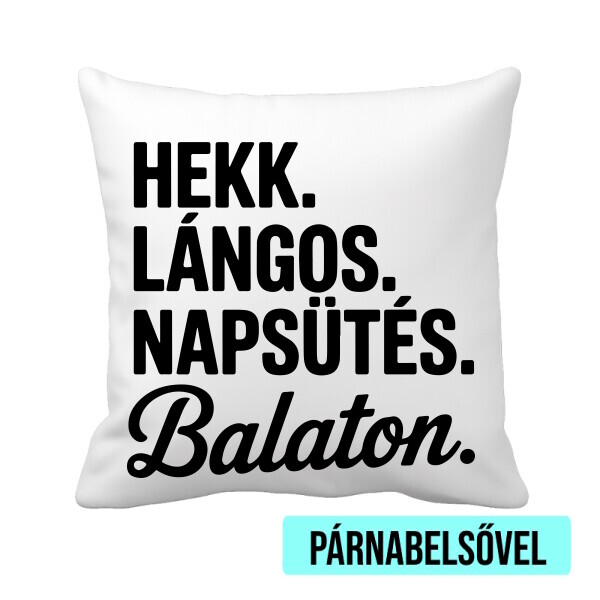 Párnahuzat béléssel