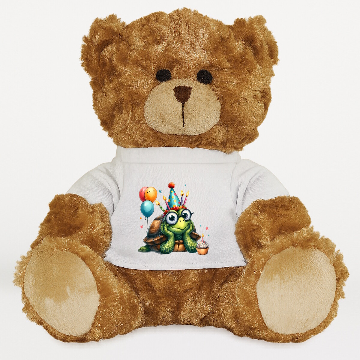 Plüssmaci egyedi pólóval