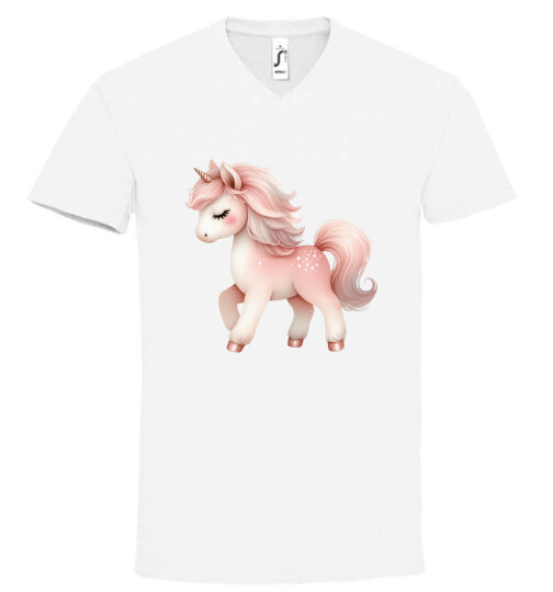 Unisex V nyakú póló