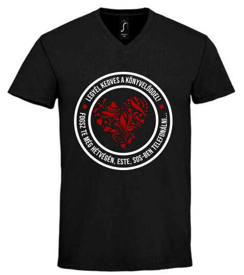 Unisex V nyakú póló