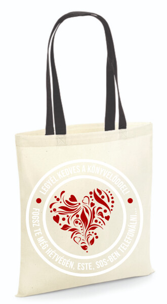 Vászontáska - színes fülű 