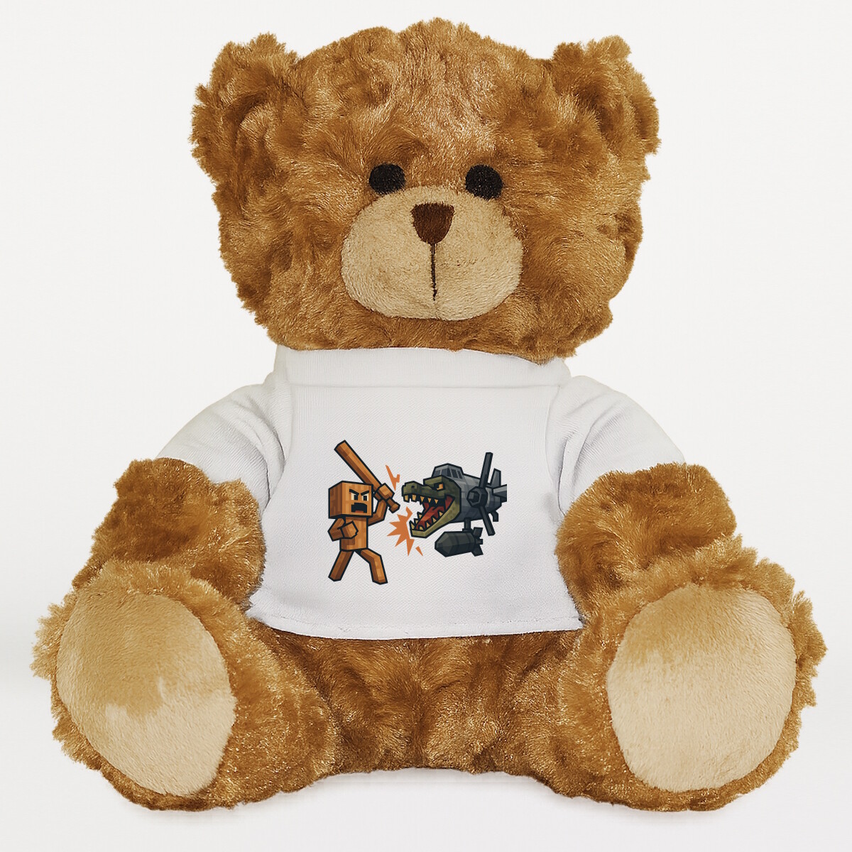 Plüssmaci egyedi pólóval