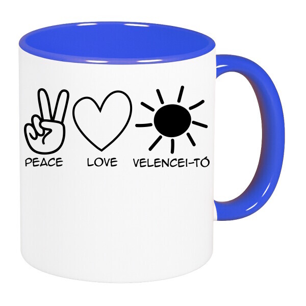 Színes fülű és belsejű bögre