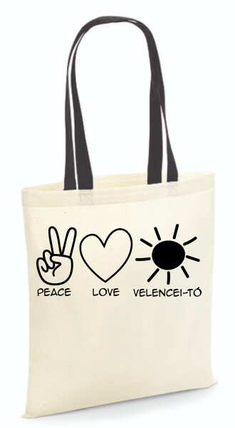 Vászontáska - színes fülű 