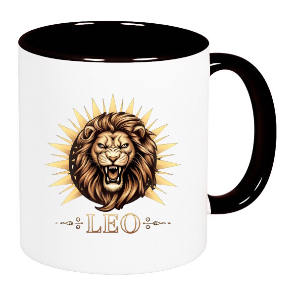 Színes fülű és belsejű bögre