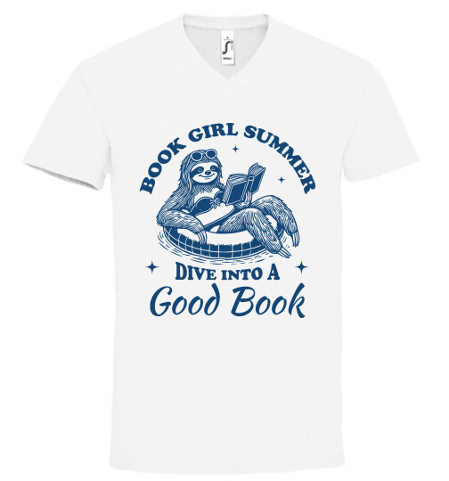 Unisex V nyakú póló