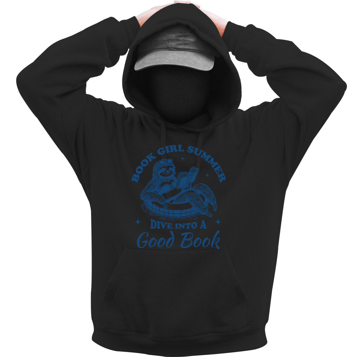 Kapucnis belebújós pulóver