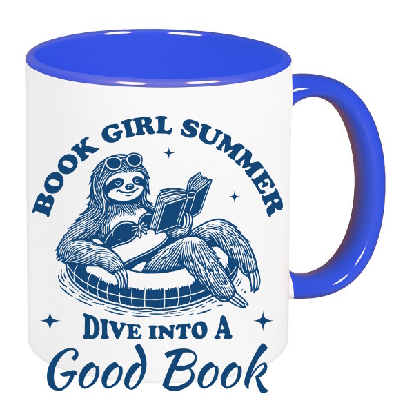 Színes fülű és belsejű bögre