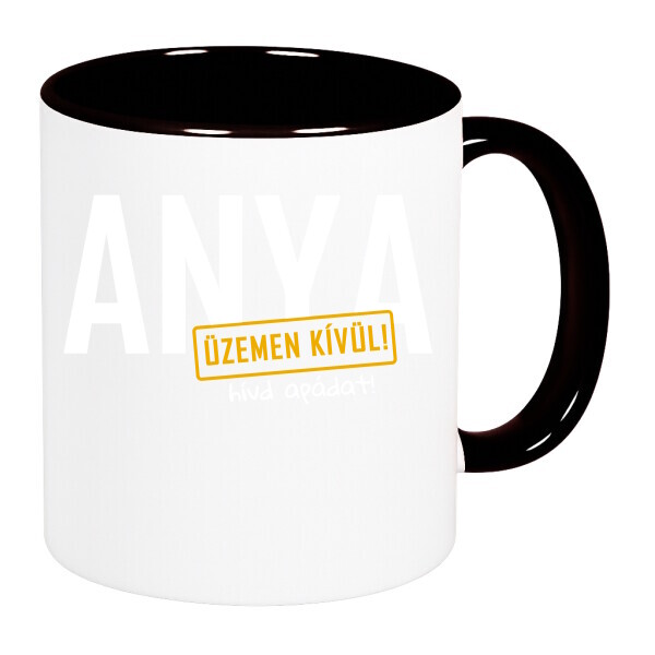 Színes fülű és belsejű bögre