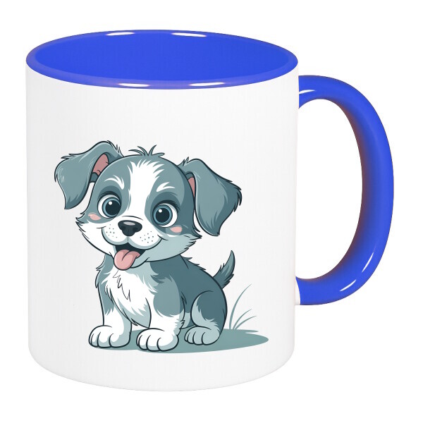 Színes fülű és belsejű bögre