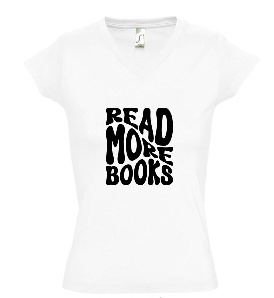 Női V nyakú póló