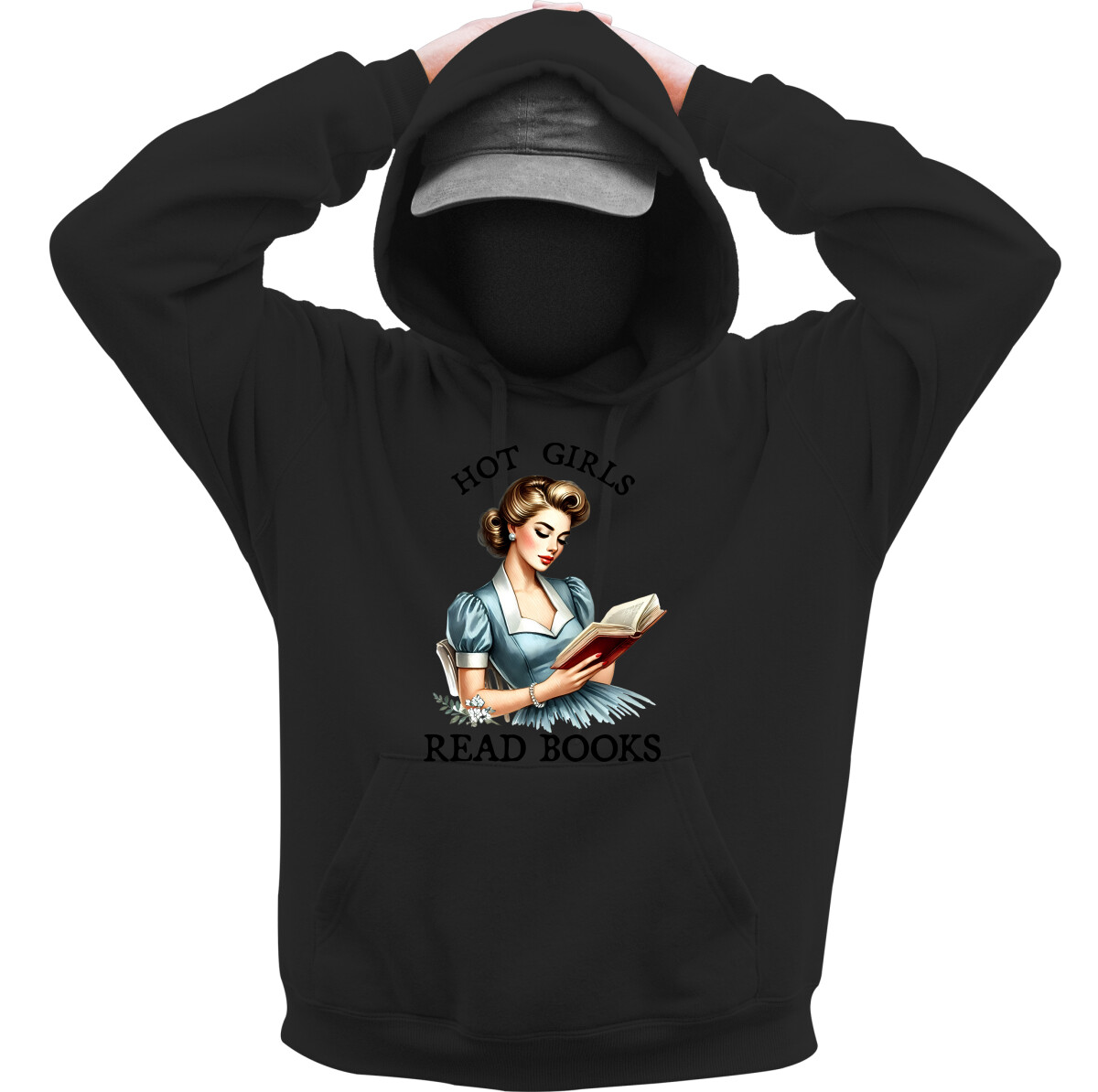 Kapucnis belebújós pulóver