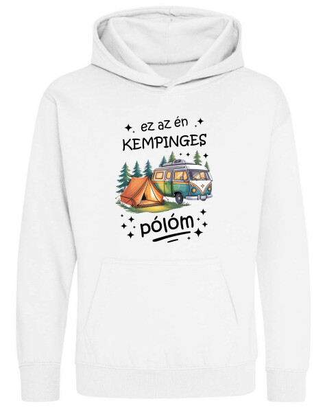 Kapucnis belebújós gyerek pulóver