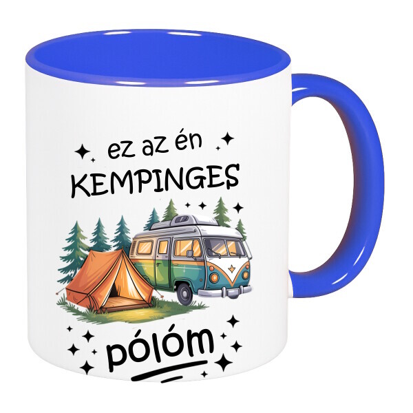 Színes fülű és belsejű bögre