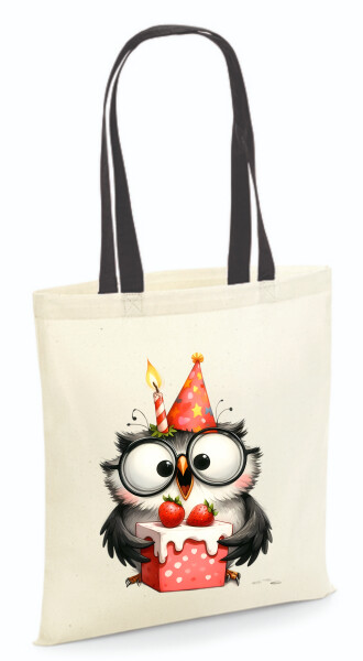 Vászontáska - színes fülű 