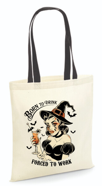 Vászontáska - színes fülű 