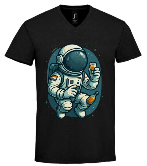 Unisex V nyakú póló