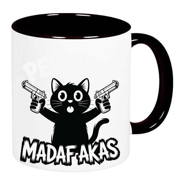 Színes fülű és belsejű bögre