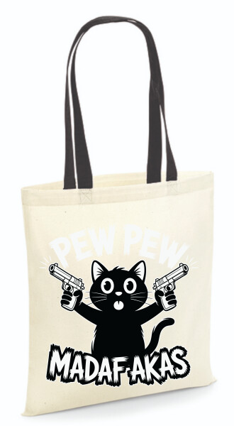 Vászontáska - színes fülű 