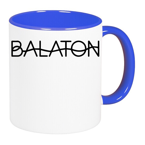 Színes fülű és belsejű bögre