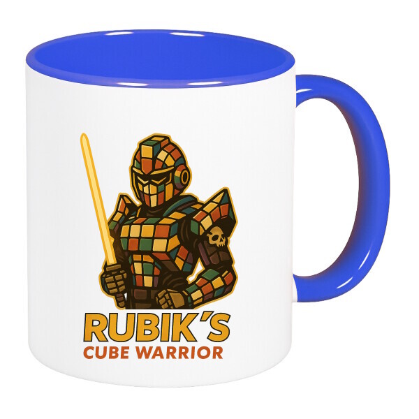 Színes fülű és belsejű bögre