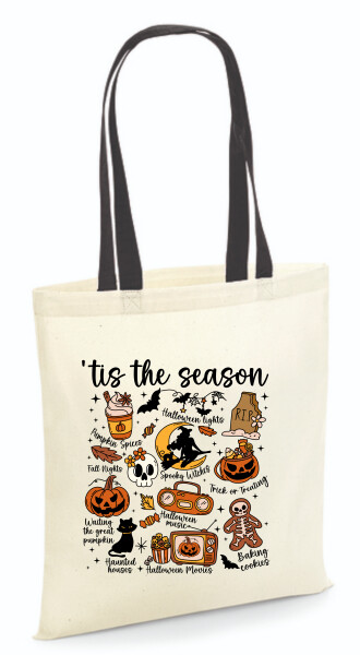 Vászontáska - színes fülű 