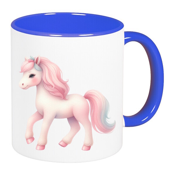 Színes fülű és belsejű bögre