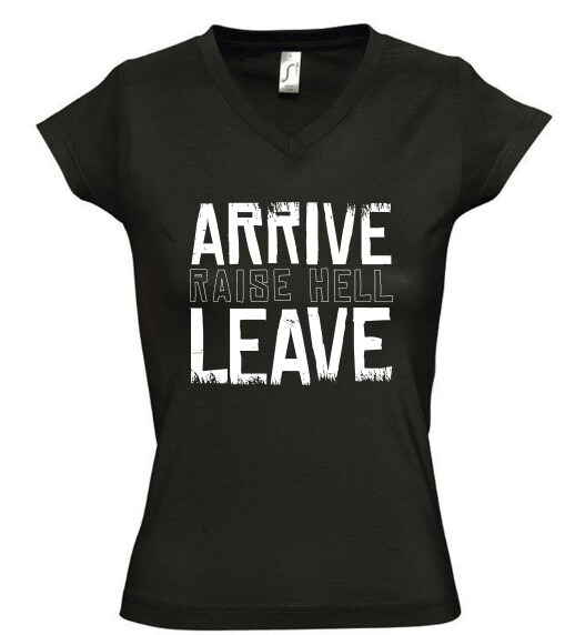 Női V nyakú póló