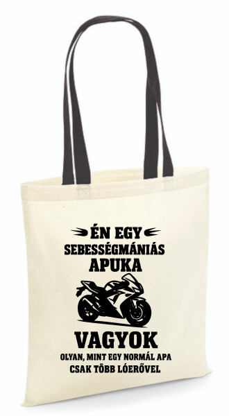 Vászontáska - színes fülű 