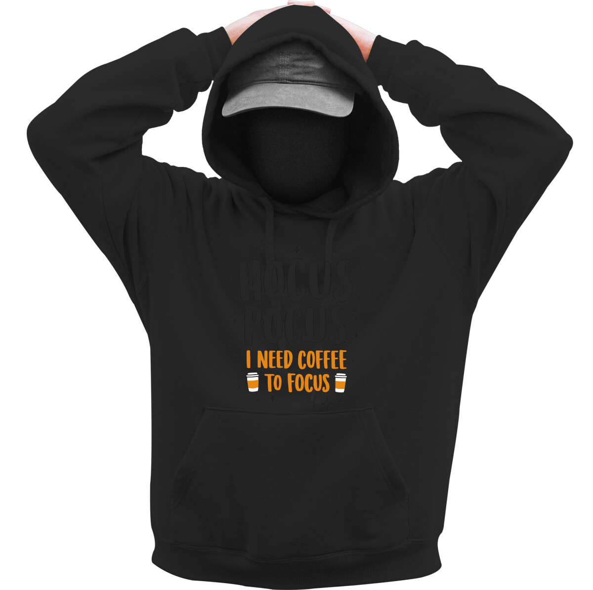 Kapucnis belebújós pulóver