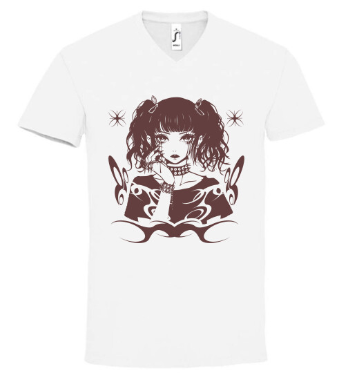 Unisex V nyakú póló